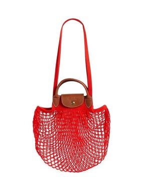 Longchamp Le Pliage Filet Bag in Red